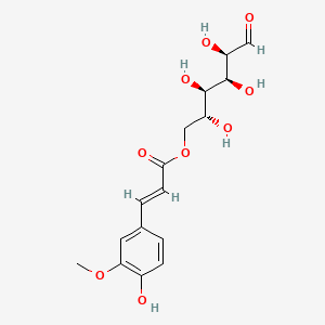 molecular formula C16H20O9 B599475 6-O-阿魏酸葡萄糖 CAS No. 137887-25-3