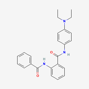 molecular formula C24H25N3O2 B5994752 2-(benzoylamino)-N-[4-(diethylamino)phenyl]benzamide 