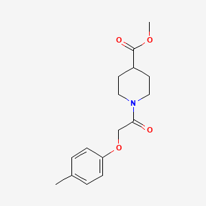 molecular formula C16H21NO4 B5994765 methyl 1-[(4-methylphenoxy)acetyl]-4-piperidinecarboxylate 