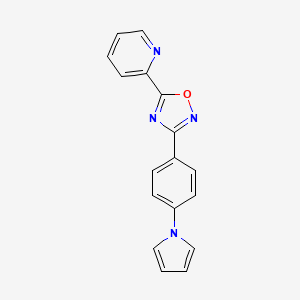 2-{3-[4-(1H-pyrrol-1-yl)phenyl]-1,2,4-oxadiazol-5-yl}pyridine