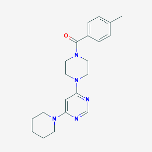 4-[4-(4-methylbenzoyl)-1-piperazinyl]-6-(1-piperidinyl)pyrimidine