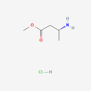 molecular formula C5H12ClNO2 B599484 (R)-Methyl 3-aminobutanoate hydrochloride CAS No. 139243-54-2