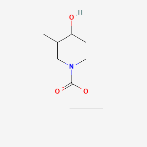 molecular formula C11H21NO3 B599485 叔丁基-4-羟基-3-甲基哌啶-1-羧酸酯 CAS No. 181269-70-5