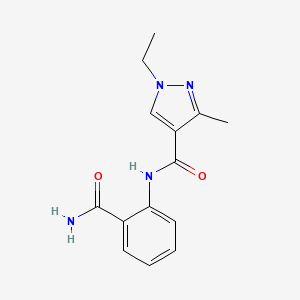 N-[2-(aminocarbonyl)phenyl]-1-ethyl-3-methyl-1H-pyrazole-4-carboxamide