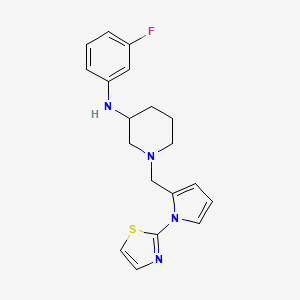 molecular formula C19H21FN4S B5994858 N-(3-fluorophenyl)-1-{[1-(1,3-thiazol-2-yl)-1H-pyrrol-2-yl]methyl}-3-piperidinamine 