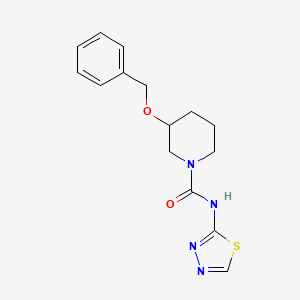 3-(benzyloxy)-N-1,3,4-thiadiazol-2-ylpiperidine-1-carboxamide