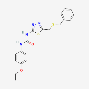 N-{5-[(benzylthio)methyl]-1,3,4-thiadiazol-2-yl}-N'-(4-ethoxyphenyl)urea