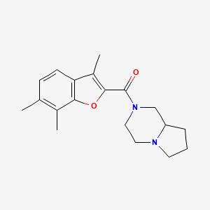 2-[(3,6,7-trimethyl-1-benzofuran-2-yl)carbonyl]octahydropyrrolo[1,2-a]pyrazine