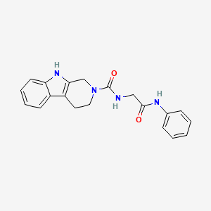 N-(2-anilino-2-oxoethyl)-1,3,4,9-tetrahydro-2H-beta-carboline-2-carboxamide