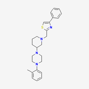 1-(2-methylphenyl)-4-{1-[(4-phenyl-1,3-thiazol-2-yl)methyl]-3-piperidinyl}piperazine