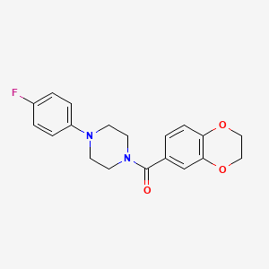 1-(2,3-dihydro-1,4-benzodioxin-6-ylcarbonyl)-4-(4-fluorophenyl)piperazine