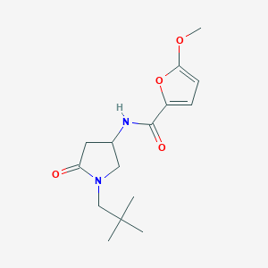 N-[1-(2,2-dimethylpropyl)-5-oxo-3-pyrrolidinyl]-5-methoxy-2-furamide