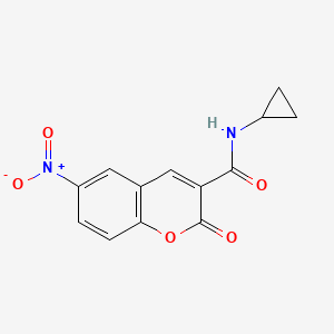 N-cyclopropyl-6-nitro-2-oxo-2H-chromene-3-carboxamide