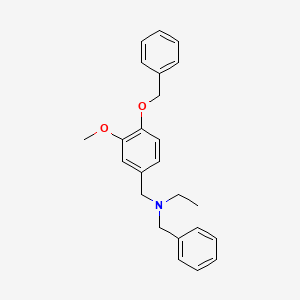 N-benzyl-N-[4-(benzyloxy)-3-methoxybenzyl]ethanamine