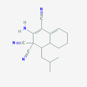 2-amino-4-isobutyl-4a,5,6,7-tetrahydro-1,3,3(4H)-naphthalenetricarbonitrile