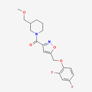 1-({5-[(2,4-difluorophenoxy)methyl]-3-isoxazolyl}carbonyl)-3-(methoxymethyl)piperidine