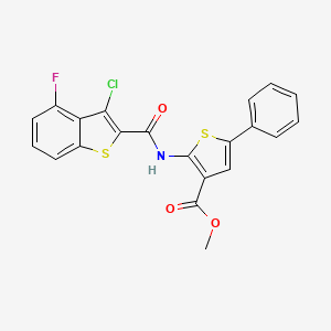 methyl 2-{[(3-chloro-4-fluoro-1-benzothien-2-yl)carbonyl]amino}-5-phenyl-3-thiophenecarboxylate