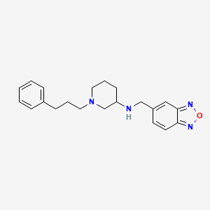 molecular formula C21H26N4O B5995044 N-(2,1,3-benzoxadiazol-5-ylmethyl)-1-(3-phenylpropyl)-3-piperidinamine 