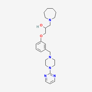 molecular formula C24H35N5O2 B5995067 1-(Azepan-1-yl)-3-[3-[(4-pyrimidin-2-ylpiperazin-1-yl)methyl]phenoxy]propan-2-ol 