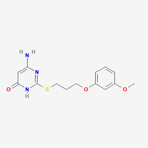 6-amino-2-{[3-(3-methoxyphenoxy)propyl]thio}-4-pyrimidinol