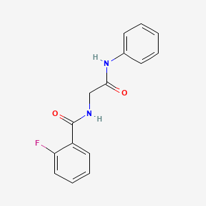 N-(2-anilino-2-oxoethyl)-2-fluorobenzamide