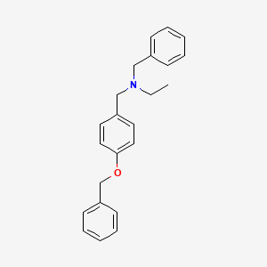 N-benzyl-N-[4-(benzyloxy)benzyl]ethanamine