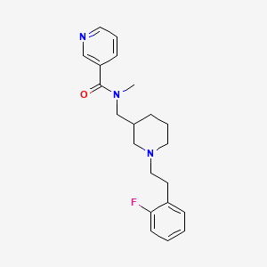 N-({1-[2-(2-fluorophenyl)ethyl]-3-piperidinyl}methyl)-N-methylnicotinamide