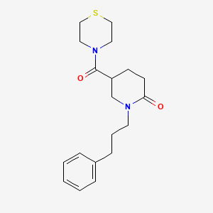 1-(3-phenylpropyl)-5-(4-thiomorpholinylcarbonyl)-2-piperidinone