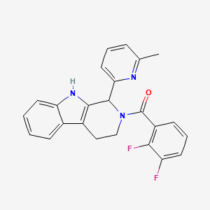 molecular formula C24H19F2N3O B5995175 2-(2,3-difluorobenzoyl)-1-(6-methyl-2-pyridinyl)-2,3,4,9-tetrahydro-1H-beta-carboline 