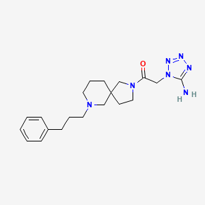 1-{2-oxo-2-[7-(3-phenylpropyl)-2,7-diazaspiro[4.5]dec-2-yl]ethyl}-1H-tetrazol-5-amine