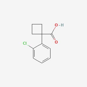 molecular formula C11H11ClO2 B599522 1-(2-氯苯基)环丁烷-1-羧酸 CAS No. 151157-45-8