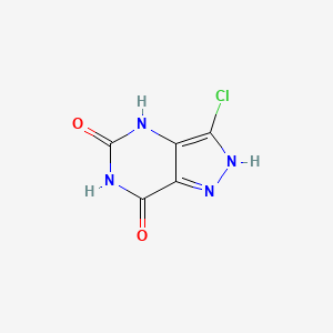 B599523 3-Chloro-2,4-dihydropyrazolo[4,3-d]pyrimidine-5,7-dione CAS No. 118801-53-9