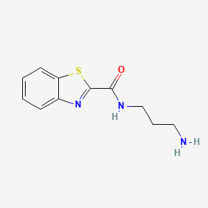 B599524 N-(3-aminopropyl)benzo[d]thiazole-2-carboxamide CAS No. 1120264-75-6