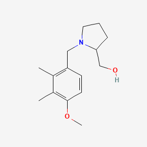 molecular formula C15H23NO2 B5995242 [1-(4-methoxy-2,3-dimethylbenzyl)-2-pyrrolidinyl]methanol 