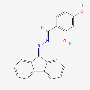 2,4-dihydroxybenzaldehyde 9H-fluoren-9-ylidenehydrazone