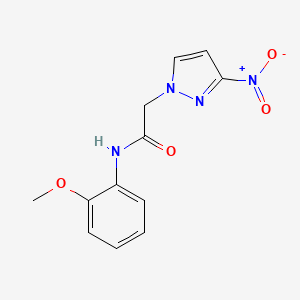 molecular formula C12H12N4O4 B5995315 N-(2-methoxyphenyl)-2-(3-nitro-1H-pyrazol-1-yl)acetamide 