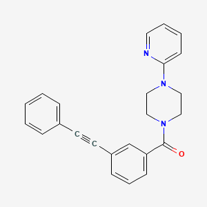 1-[3-(phenylethynyl)benzoyl]-4-(2-pyridinyl)piperazine