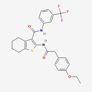 2-{[(4-ethoxyphenyl)acetyl]amino}-N-[3-(trifluoromethyl)phenyl]-4,5,6,7-tetrahydro-1-benzothiophene-3-carboxamide