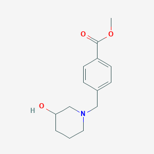 methyl 4-[(3-hydroxy-1-piperidinyl)methyl]benzoate