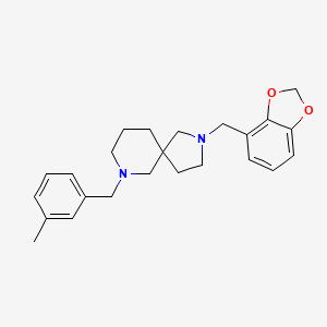 2-(1,3-benzodioxol-4-ylmethyl)-7-(3-methylbenzyl)-2,7-diazaspiro[4.5]decane