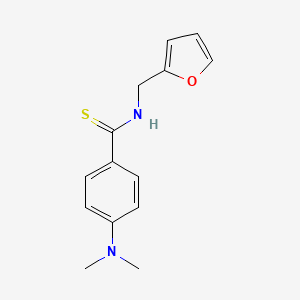 4-(dimethylamino)-N-(2-furylmethyl)benzenecarbothioamide