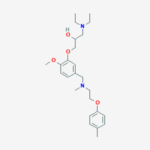 1-(diethylamino)-3-[2-methoxy-5-({methyl[2-(4-methylphenoxy)ethyl]amino}methyl)phenoxy]-2-propanol