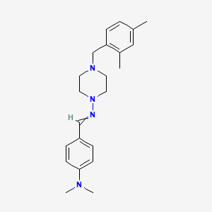 N-[4-(dimethylamino)benzylidene]-4-(2,4-dimethylbenzyl)-1-piperazinamine