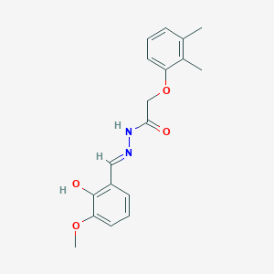 2-(2,3-dimethylphenoxy)-N-[(E)-(2-hydroxy-3-methoxyphenyl)methylideneamino]acetamide