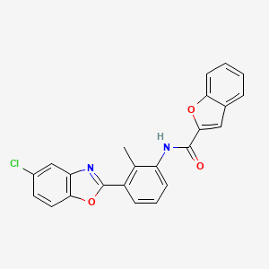 N-[3-(5-chloro-1,3-benzoxazol-2-yl)-2-methylphenyl]-1-benzofuran-2-carboxamide