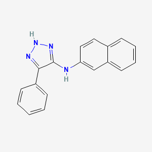 B599563 4-(2-Naphthylamino)-5-phenyltriazole CAS No. 110032-28-5