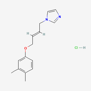 molecular formula C15H19ClN2O B5995642 1-[(E)-4-(3,4-dimethylphenoxy)but-2-enyl]imidazole;hydrochloride 