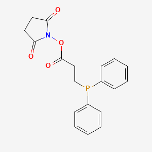molecular formula C19H18NO4P B599566 N-琥珀酰亚胺基 3-(二苯基膦基)丙酸酯 CAS No. 170278-50-9