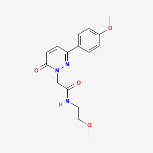 N-(2-methoxyethyl)-2-[3-(4-methoxyphenyl)-6-oxo-1(6H)-pyridazinyl]acetamide