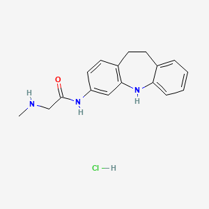 molecular formula C17H20ClN3O B5995693 N~1~-(10,11-dihydro-5H-dibenzo[b,f]azepin-3-yl)-N~2~-methylglycinamide hydrochloride 